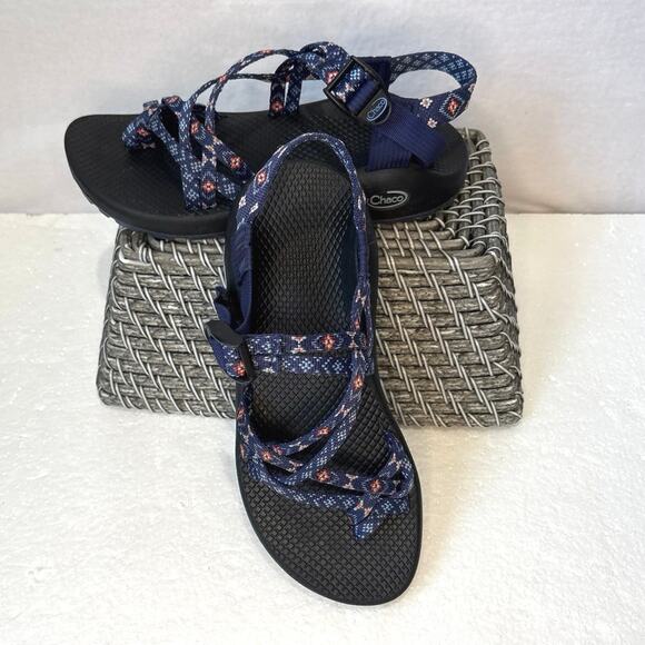 Chaco Women's Sz 8 J10615 ZX2 Classic Wink Blue Strap Trail Hiking Sandals - Picture 1 of 8